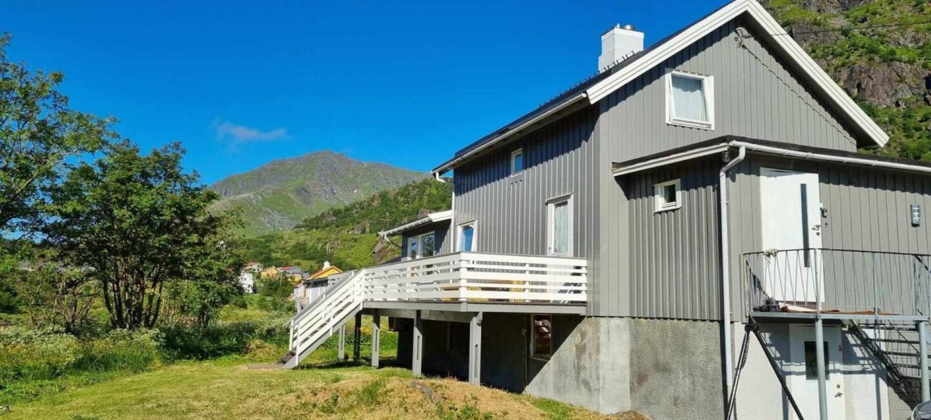 Landsbyhus I Lofoten Napp Esterno foto